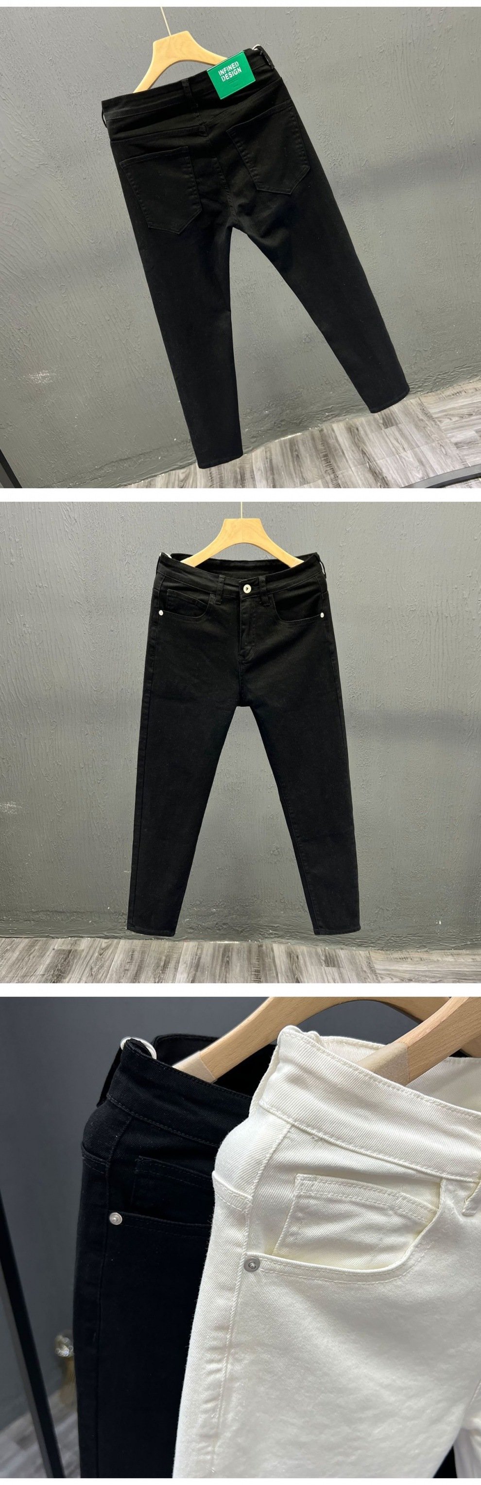 Белые мужские джинсы прямого кроя оптом из Китая