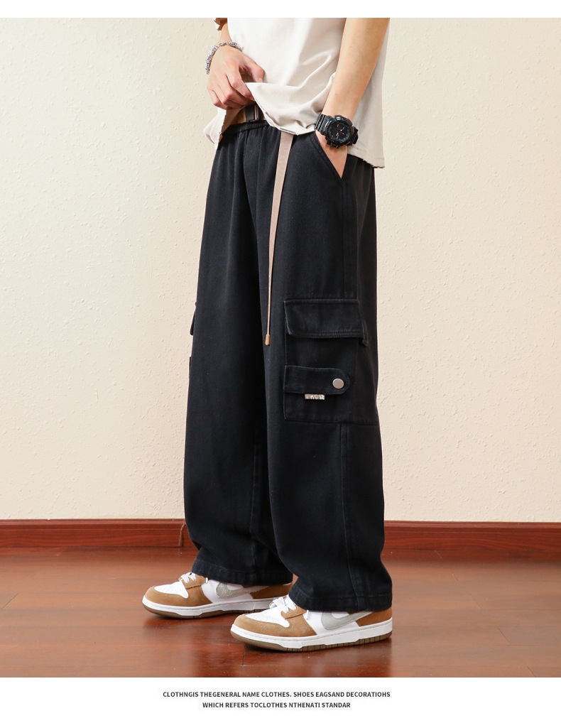 Джинсы мужские в стиле рабочей одежды оптом из Китая