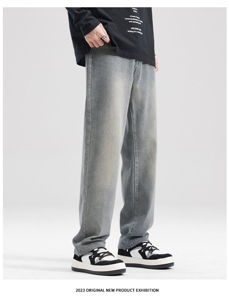 Прямые джинсы с вышивкой оптом из Китая