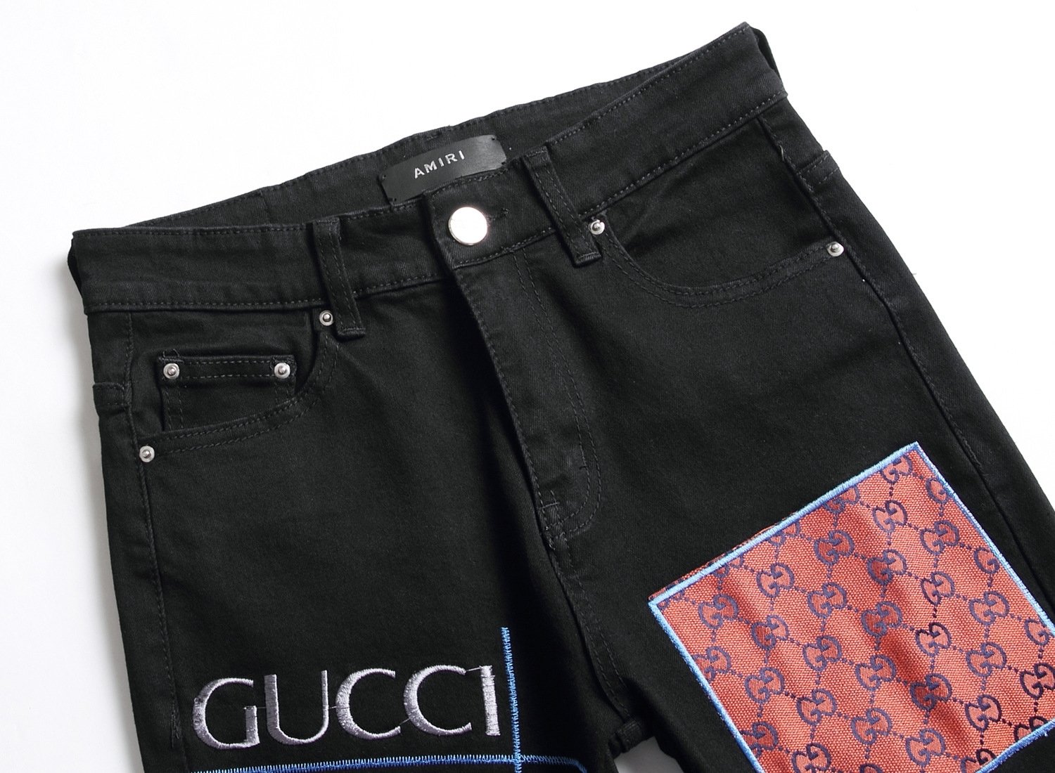 Мужские джинсы с вышивкой и принтом оптом из Китая