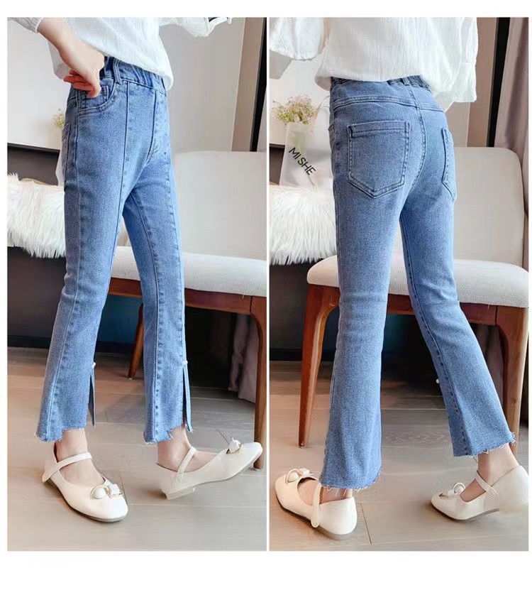 Детские джинсы с высокой талией оптом из Китая