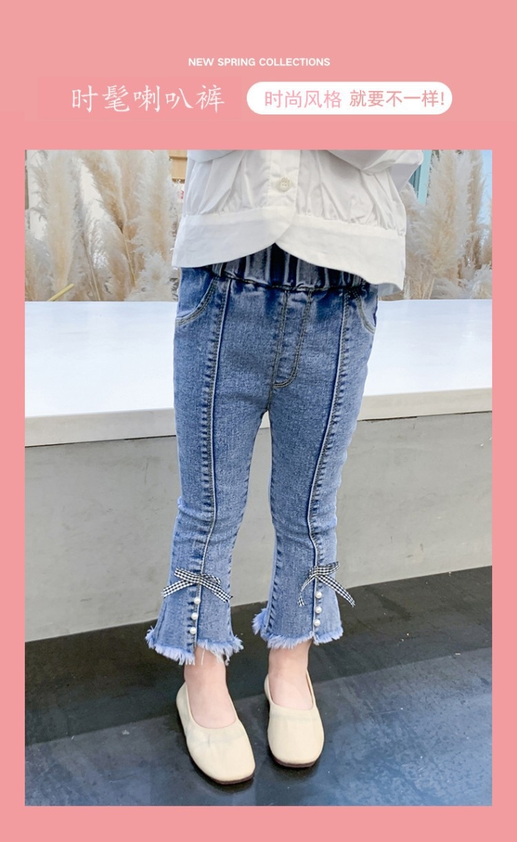 Детские джинсы с бабочкой оптом из Китая