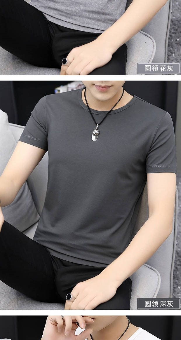 Мужская футболка из модала и льна оптом из Китая