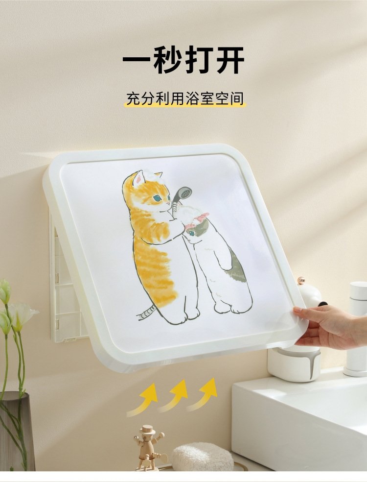 Шкаф для ванной комнаты с изображением на стене оптом