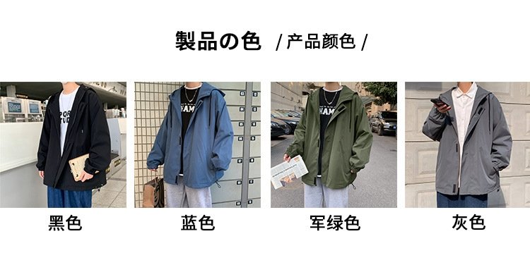 Мужская винтажная куртка с капюшоном оптом из Китая