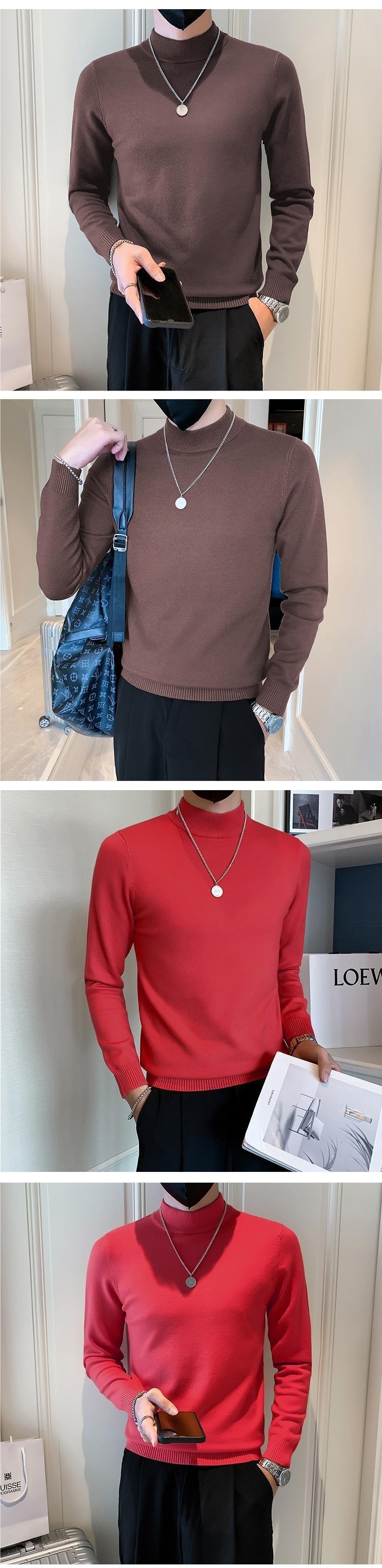 Мужской свитер с высоким воротником оптом