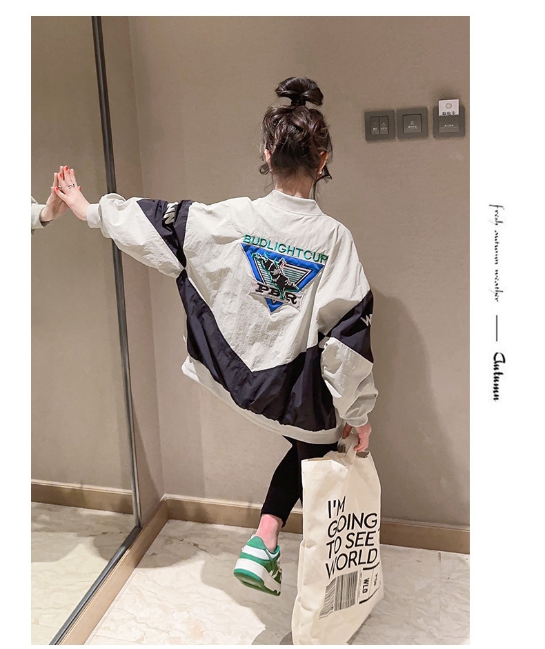 Детская куртка для девочек в стиле бейсбола оптом из Китая