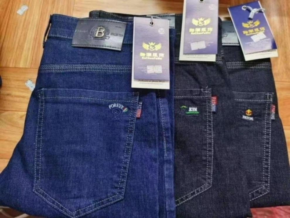 Мужские джинсы с высокой посадкой оптом из Китая