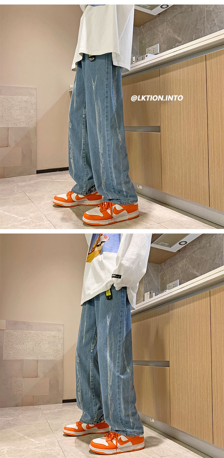 Новые мужские джинсы в стиле Гонконг весна-осень оптом из Китая