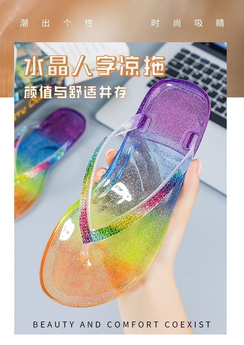 Летние женские пляжные шлепанцы оптом