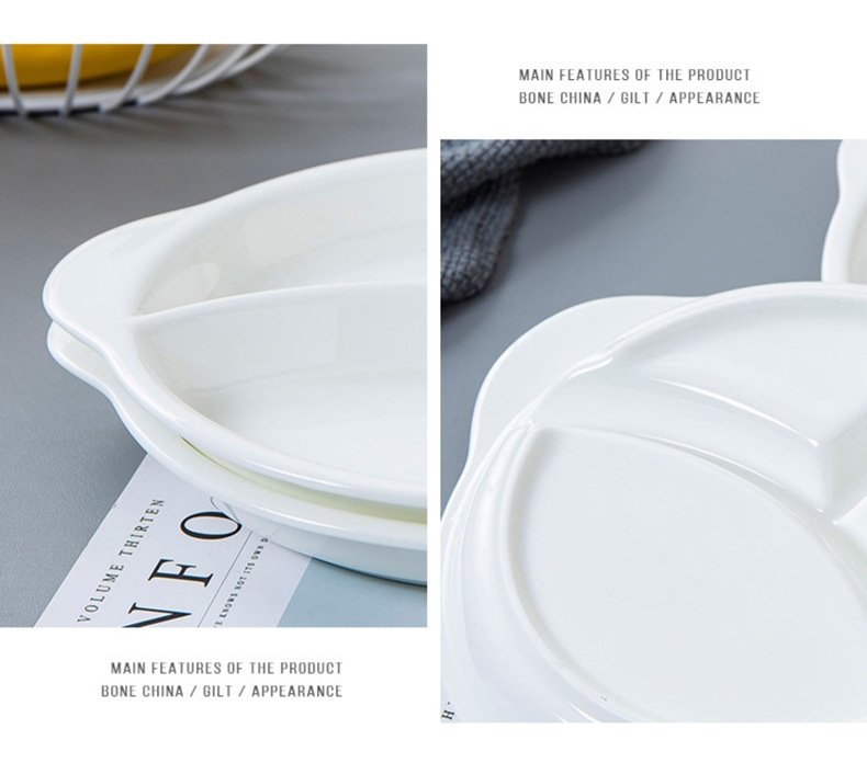 Детская тарелка из костяной фарфоровой керамики оптом