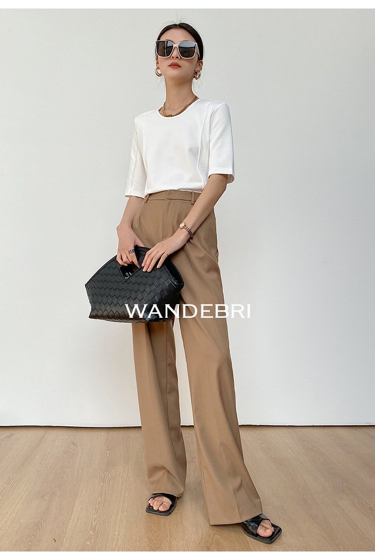 Летняя футболка из шелка и рома с короткими рукавами оптом