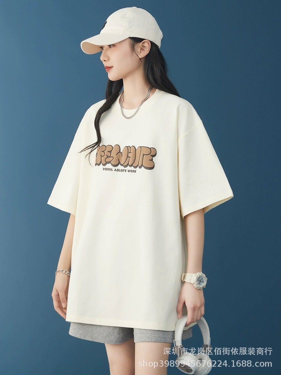 Женская футболка из чистого хлопка оптом