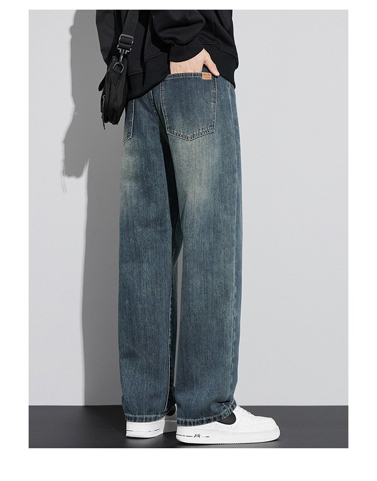 Джинсы мужские прямого кроя 2024 оптом из Китая