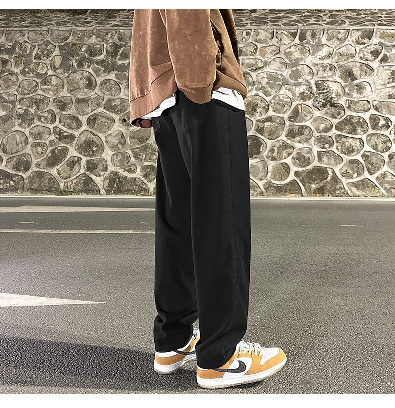 Широкие джинсы мужские в стиле Хонгконг весна оптом из Китая