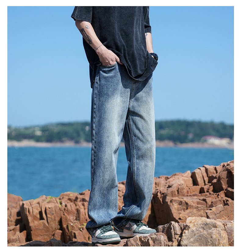 Мужские джинсы в стиле хайстрит 2024 оптом из Китая