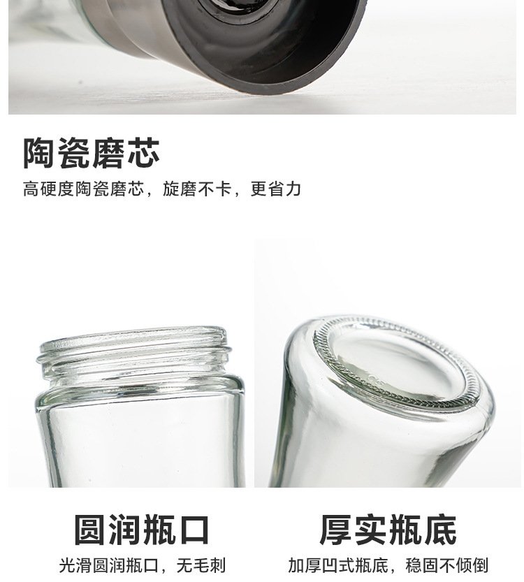 Стеклянный мельничек для перца из нержавеющей стали оптом