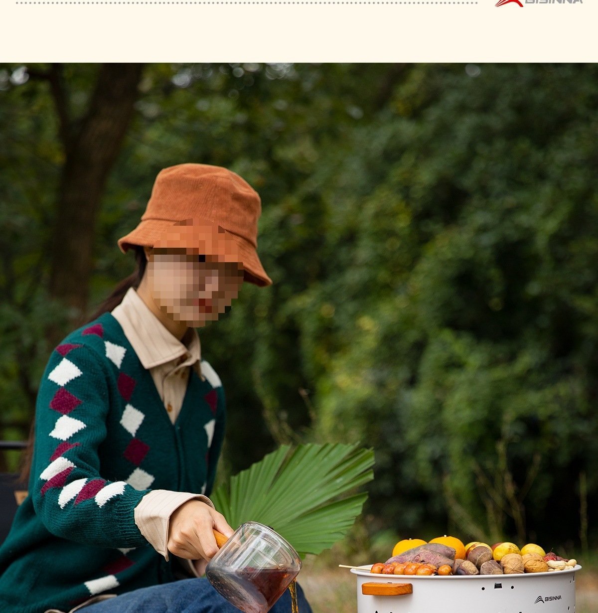 Набор для барбекю и чаепития вне помещения оптом