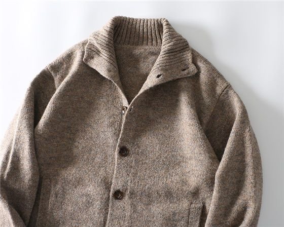 Высокий воротник вязаный свитер для мужчин оптом