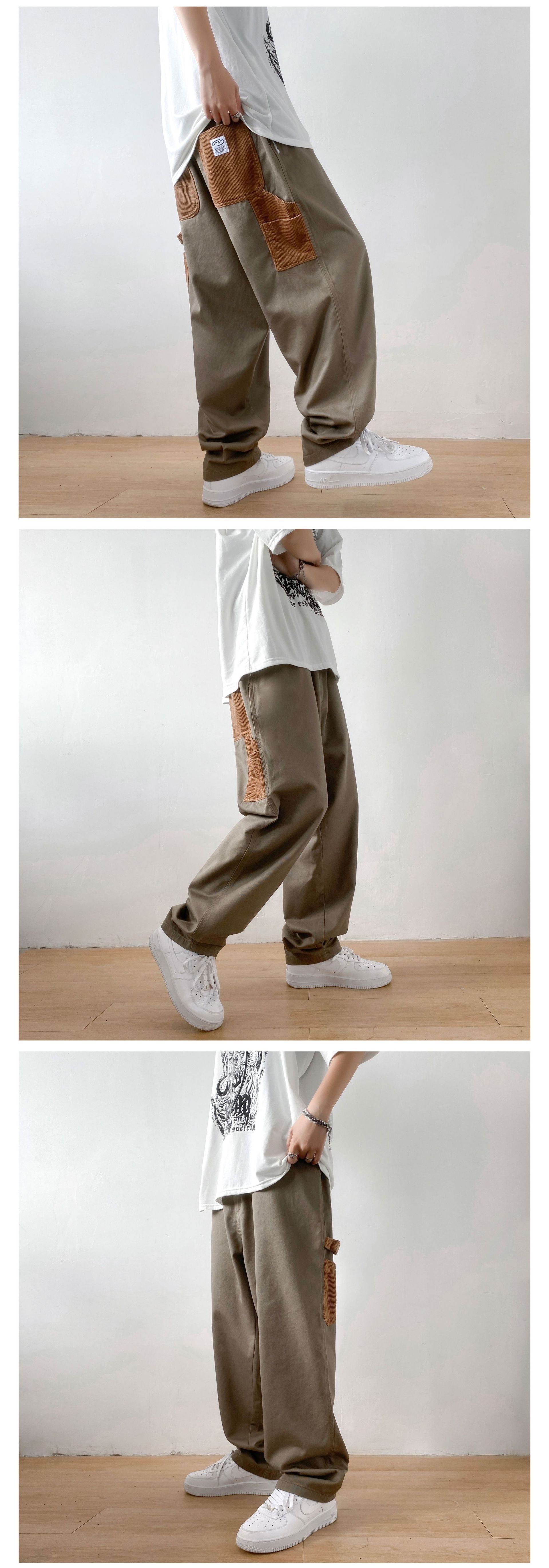 Летние прямые брюки мужские оптом из Китая