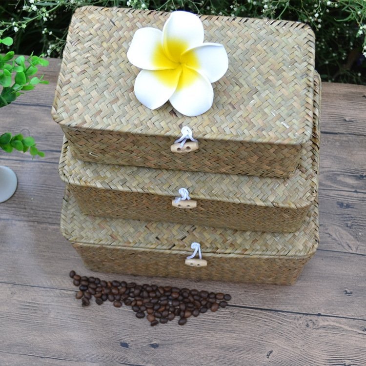 Ручная корзина для подарков из морской травы оптом