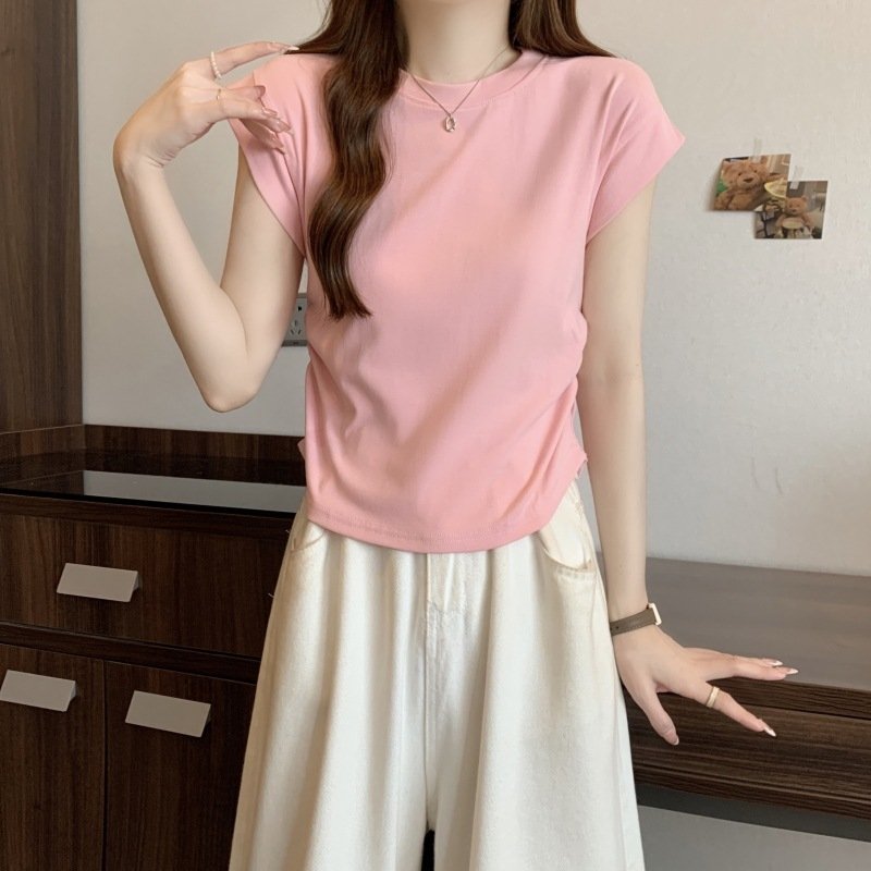 Футболка с коротким рукавом 2024 лето женская оптом