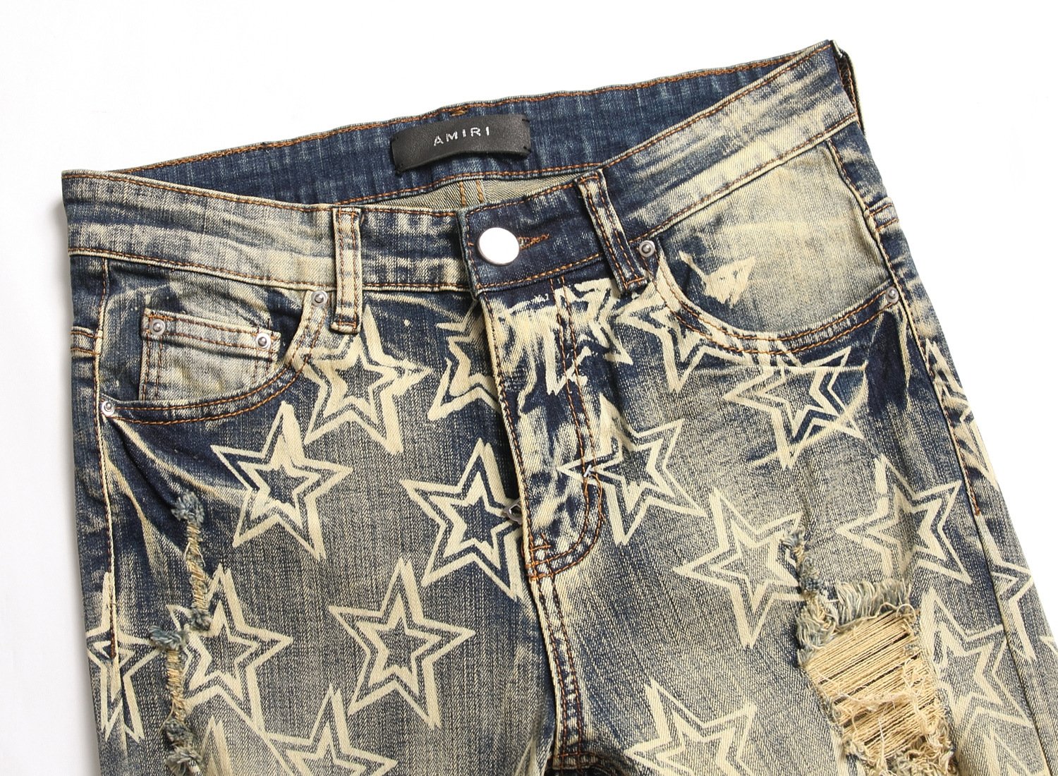 Мужские джинсы с вышивкой и принтом оптом из Китая