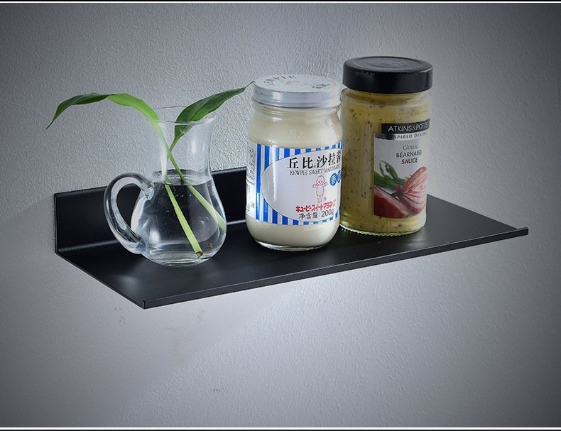 Полка для ванной комнаты из черного матового алюминия 30/40/50/60см оптом