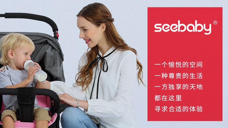 Двойная детская коляска SeeBaby T22 оптом из Китая