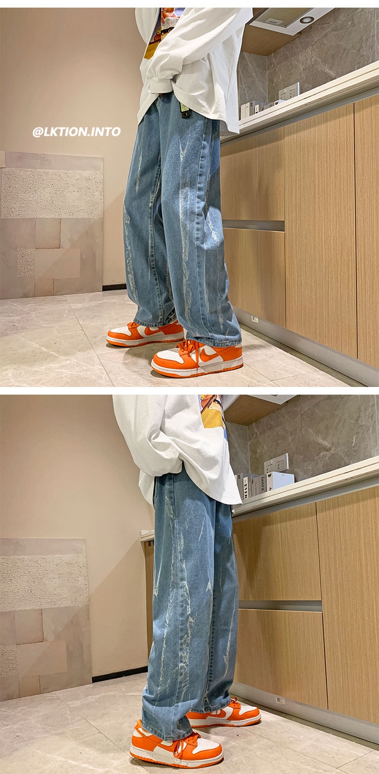 Новые мужские джинсы в стиле Гонконг весна-осень оптом из Китая