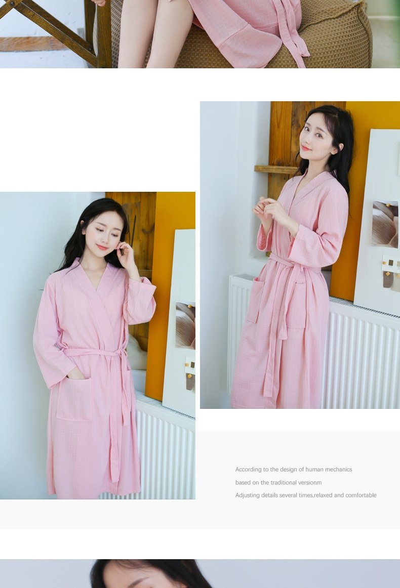 Халат для ванной комнаты с рисунком в клетку оптом