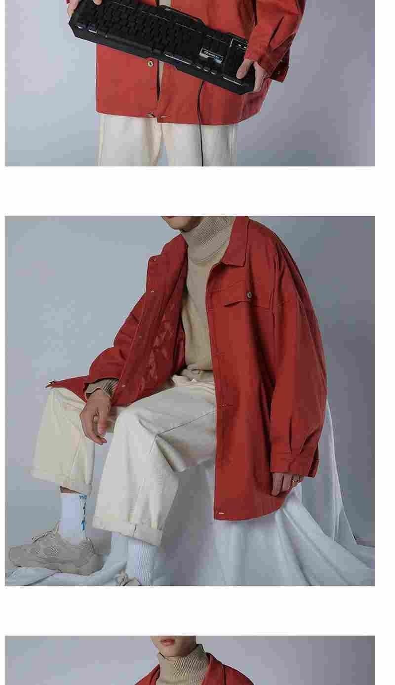 Весенне-осенняя мужская куртка в стиле ретро с крупным рисунком оптом из Китая