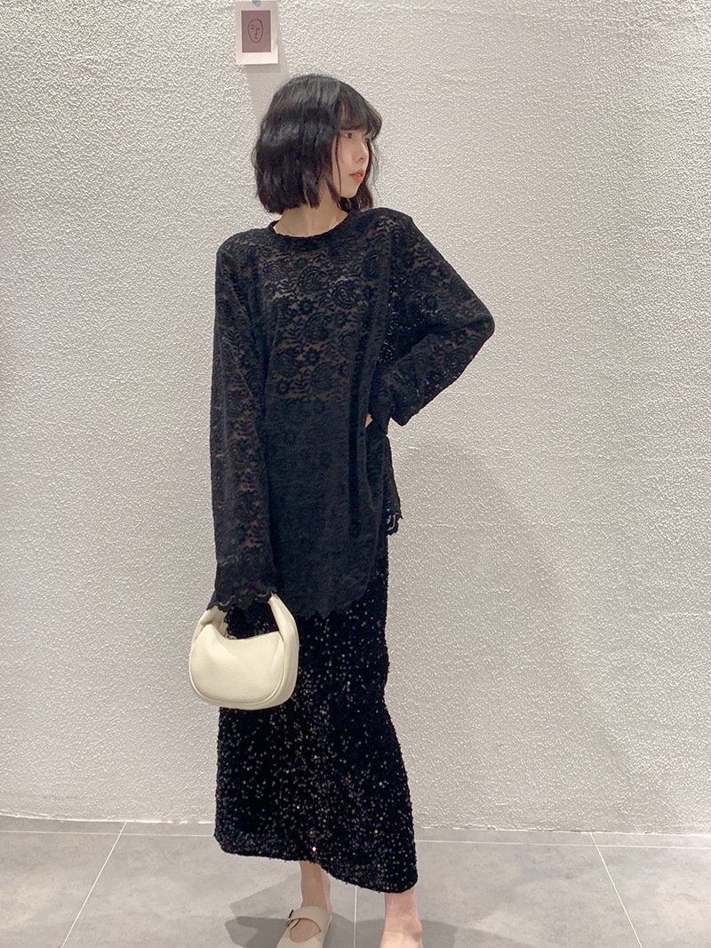 Высокая юбка с блестками из бархата оптом из Китая