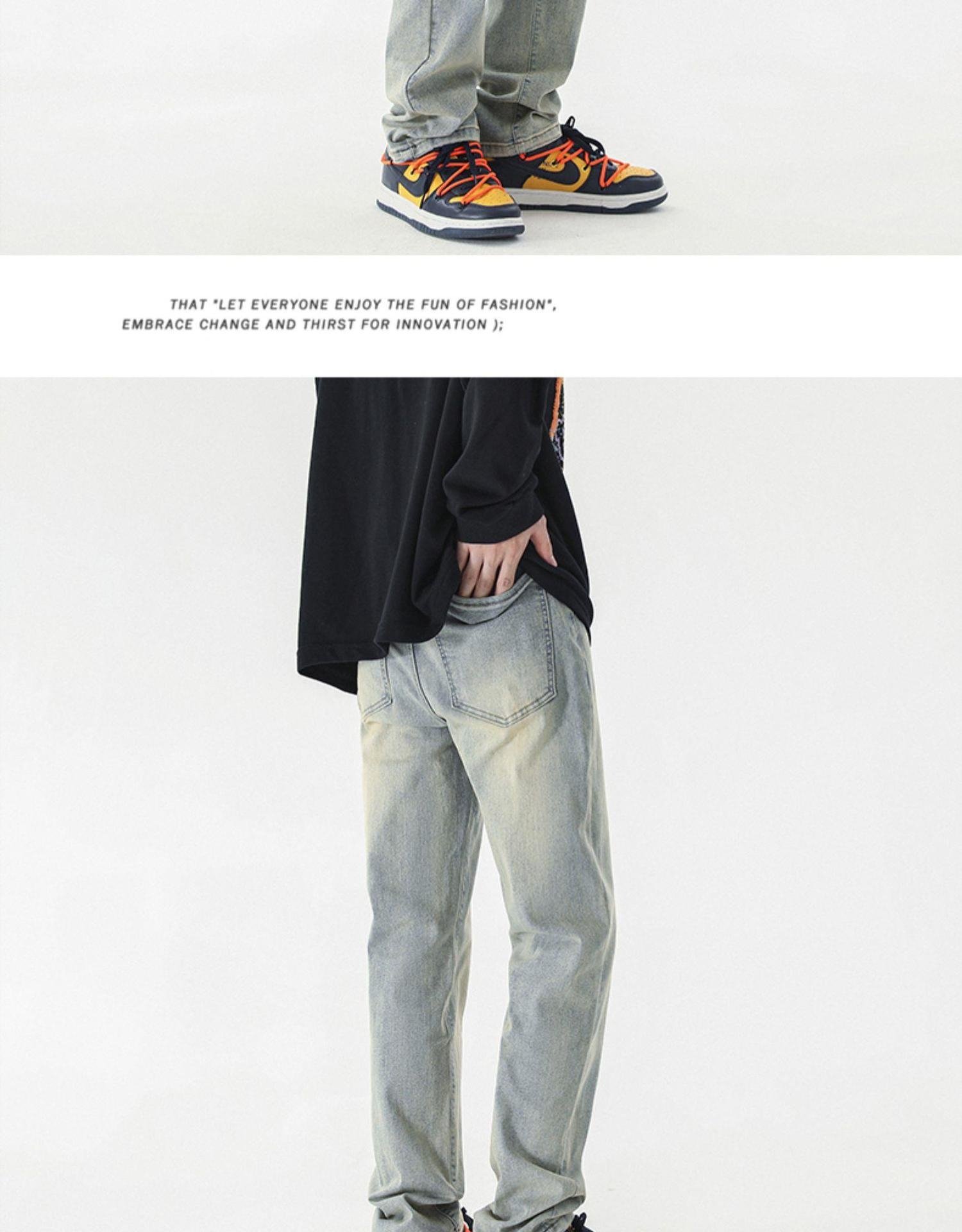 Джинсы мужские узкого кроя оптом из Китая