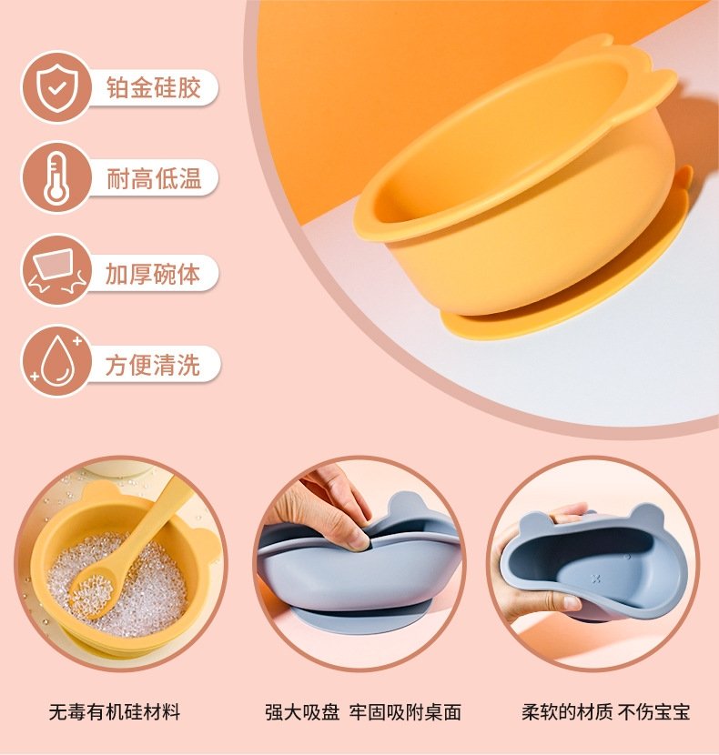 Детская миска с мультяшным медвежонком оптом