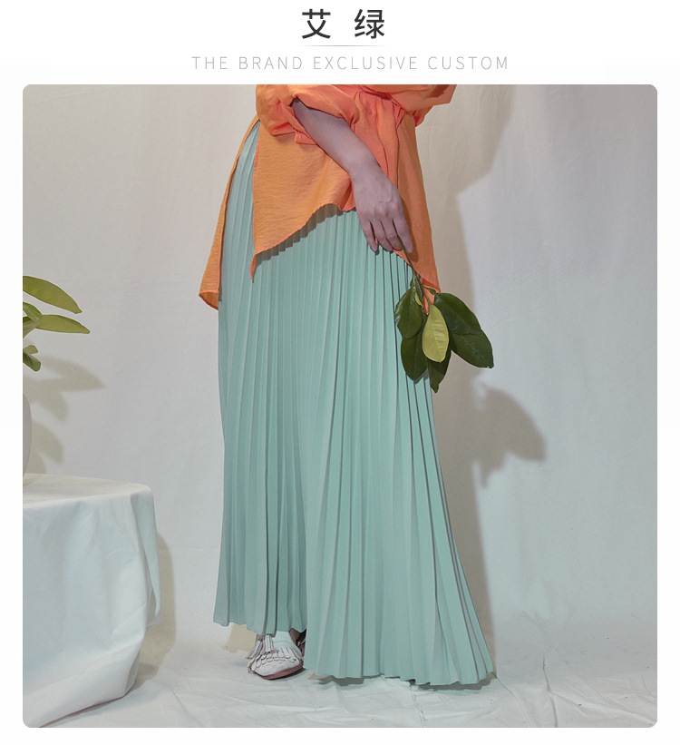 Длинная плиссированная юбка в стиле ханбок оптом из Китая