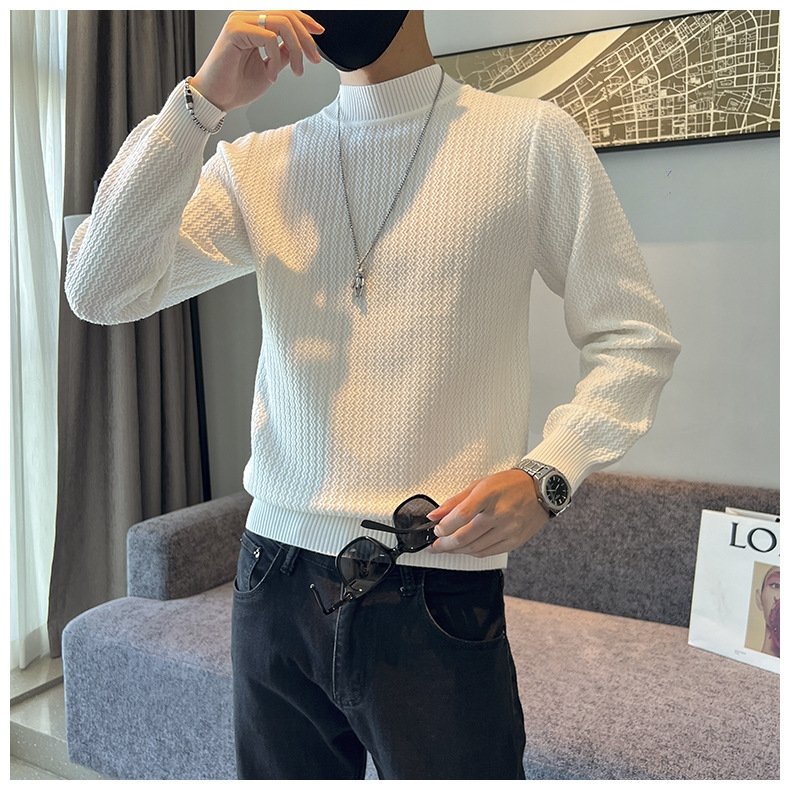 Мужской свитер с высоким воротником оптом