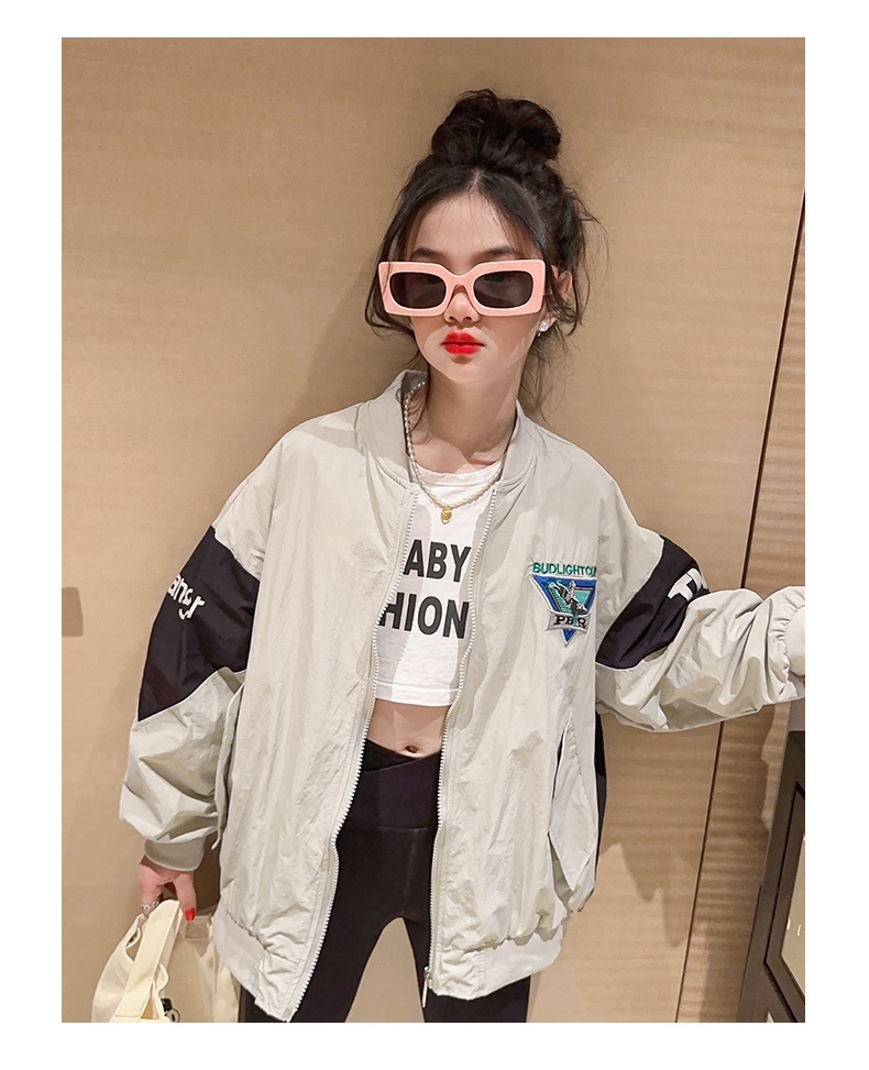 Детская куртка для девочек в стиле бейсбола оптом из Китая