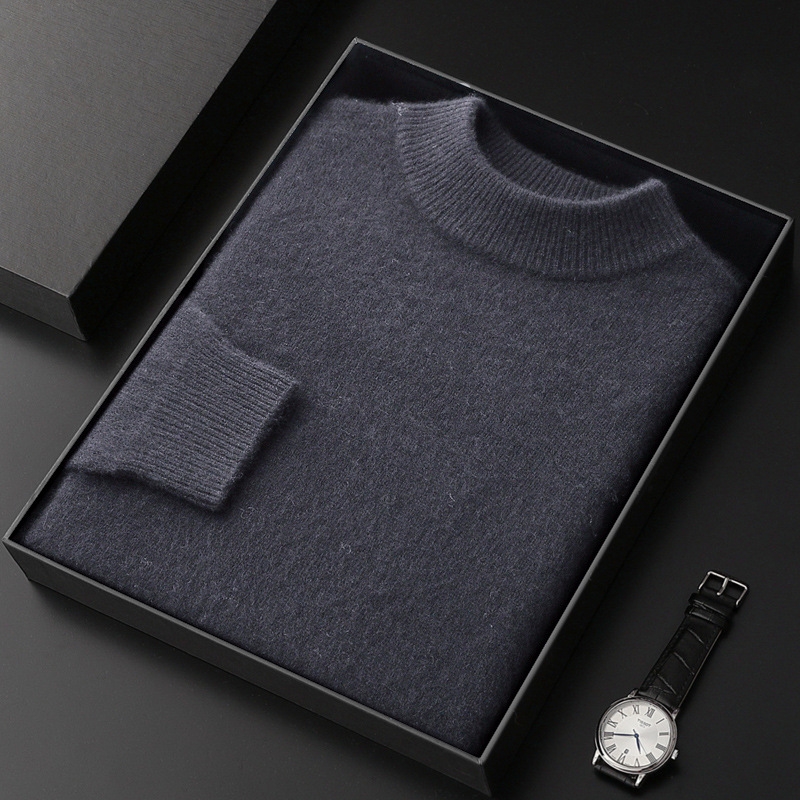 Мужской свитер из 100% чистой козьей шерсти оптом из Китая