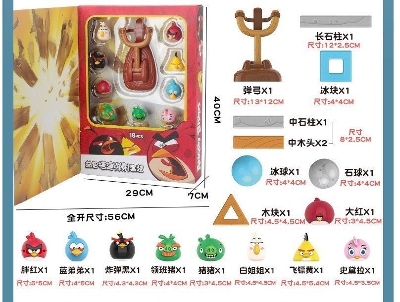 Набор игрушек сцены Angry Birds оптом