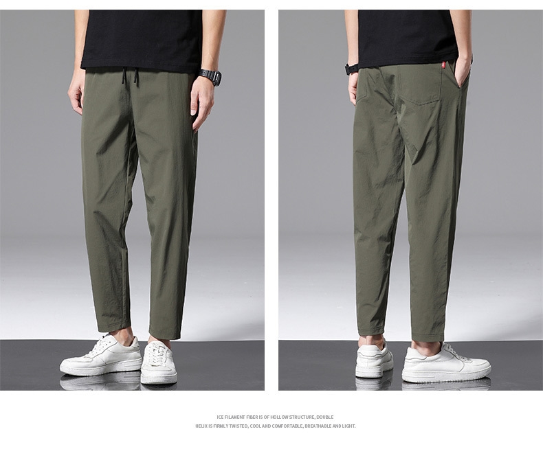 Летние мужские брюки из легкого материала оптом из Китая