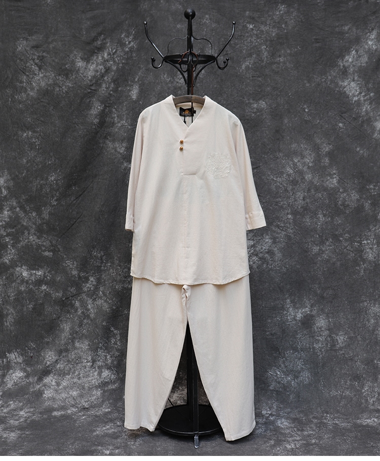 Китайский мужской костюм в стиле Чан с элементами древней китайской одежды оптом из Китая