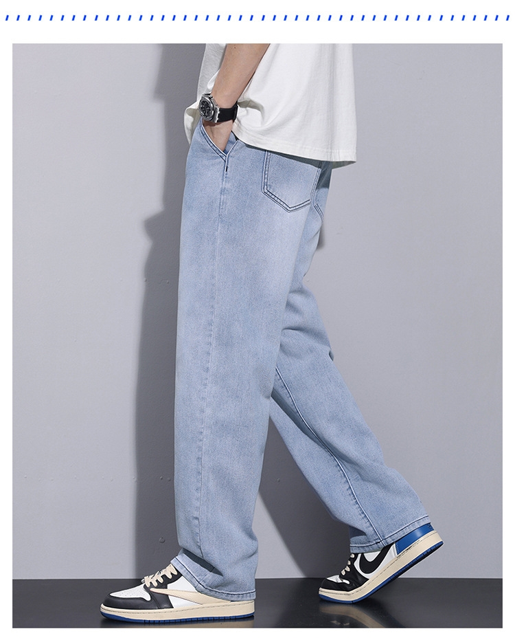 Мужские джинсы с широкими штанинами оптом из Китая