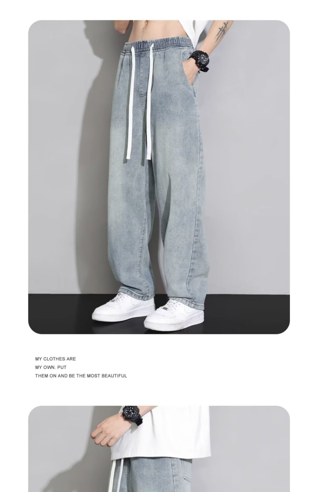 Мужские джинсы 2023 новой летней моды оптом из Китая