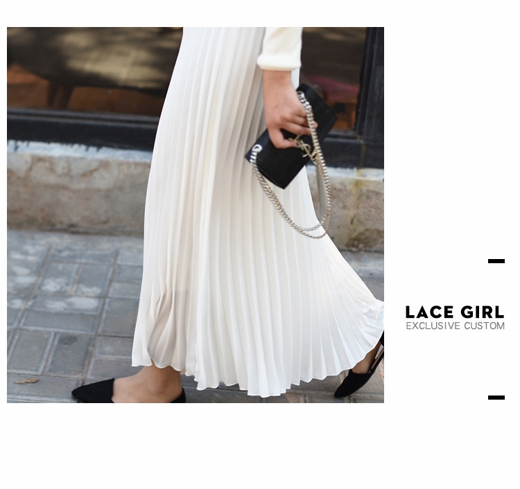 Длинная плиссированная юбка в стиле ханбок оптом из Китая