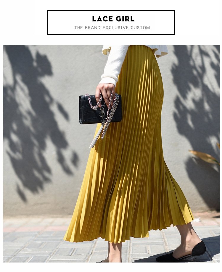 Длинная плиссированная юбка в стиле ханбок оптом из Китая