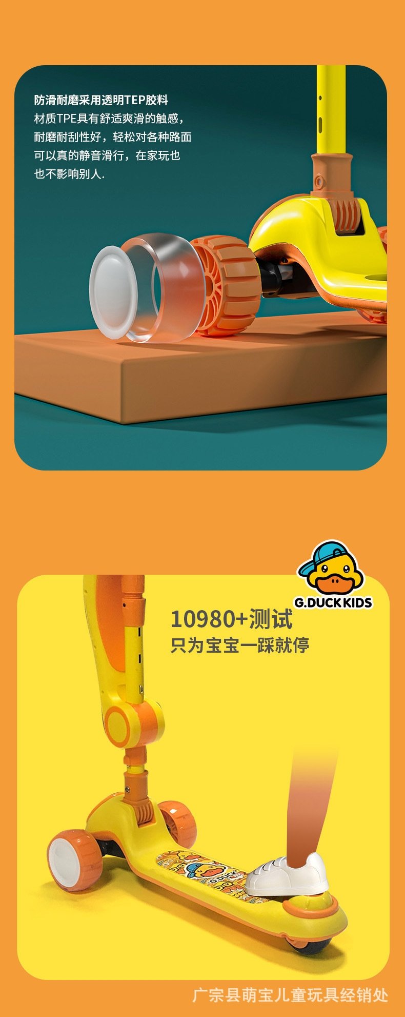 Детский трехколесный самокат G.Duck оптом