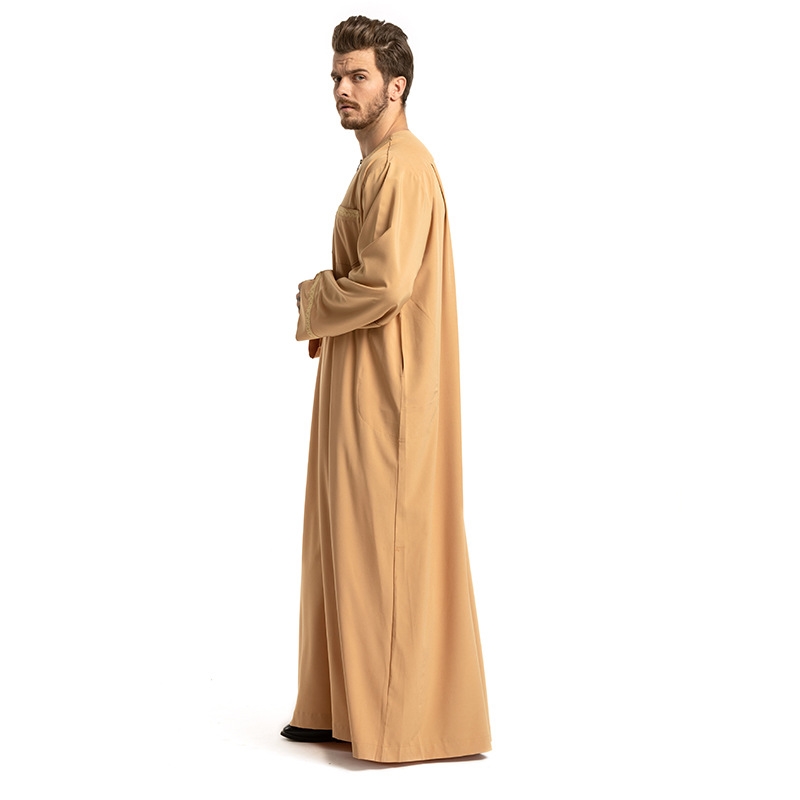 Мусульманская мужская длинная мантия с вышивкой оптом из Китая