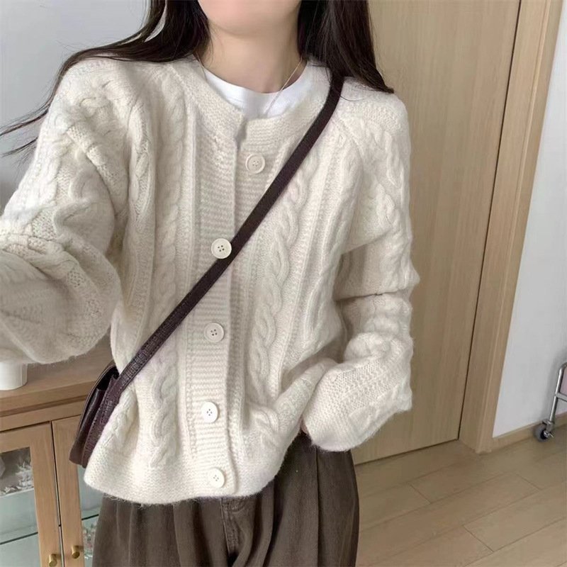 Женский свитер-кардиган в стиле ленивого ветра оптом