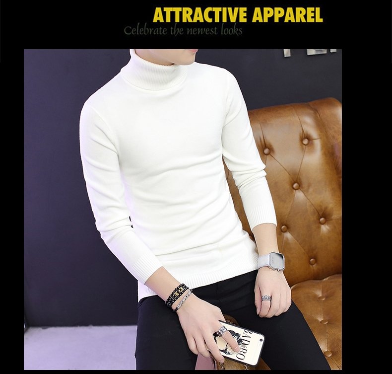 Мужской свитер с высоким воротником оптом